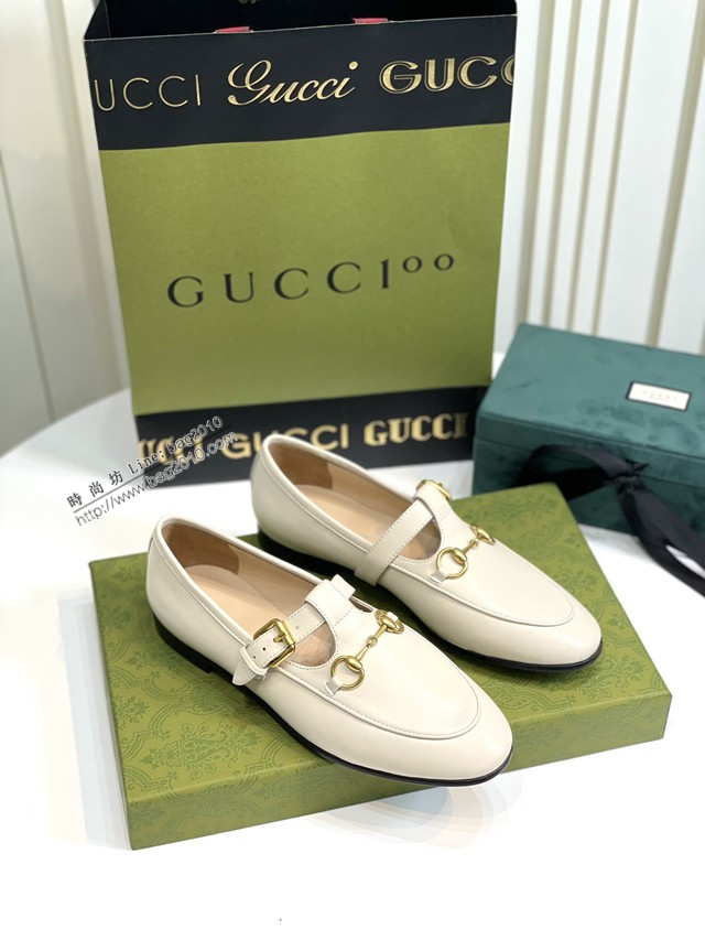 gucci古馳經典版型馬銜扣單鞋 平底鞋皮鞋 dx3282